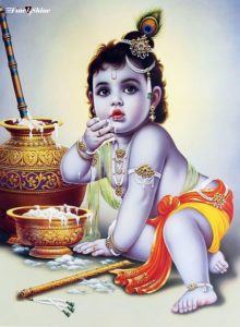 Cute Krishna Wallpapers with Makhan
