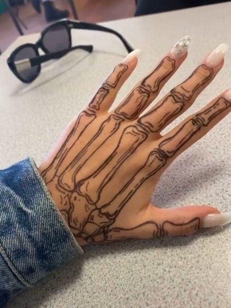 20 Cool Skeleton Hand Tattoo Ideas &Amp; Meaning