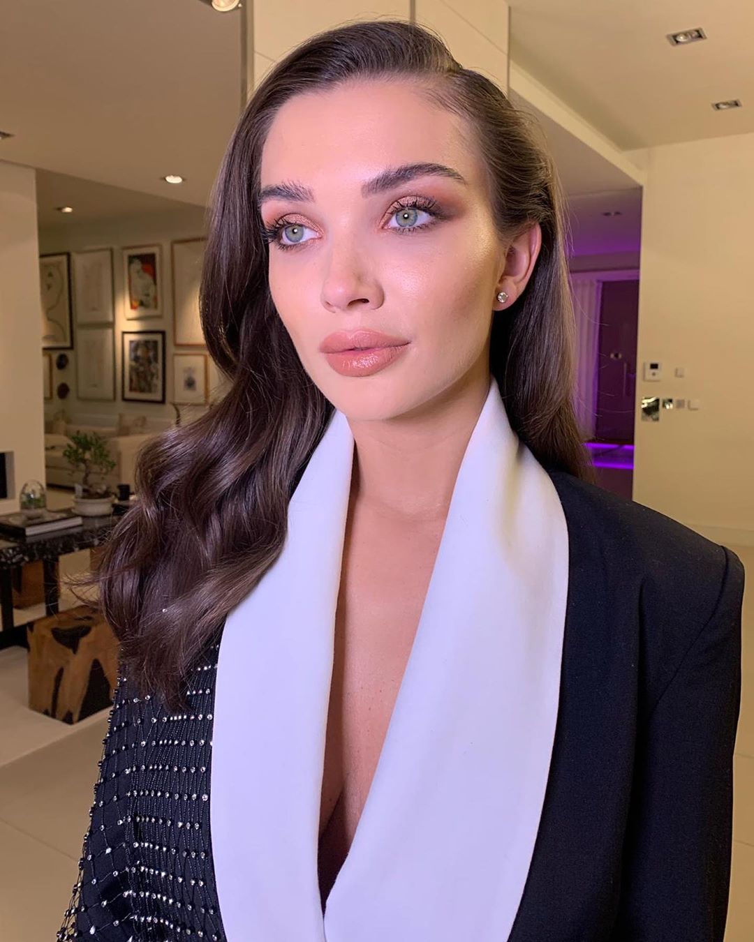 Amy Jackson Fancy for the night Makeup   Hair  & Styling  Wallpaper