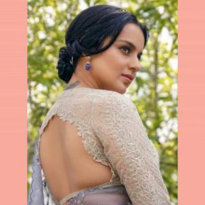 Kangana Ranaut  nails the perfect Saree look in this gorgeous  outfit for t Wallpaper