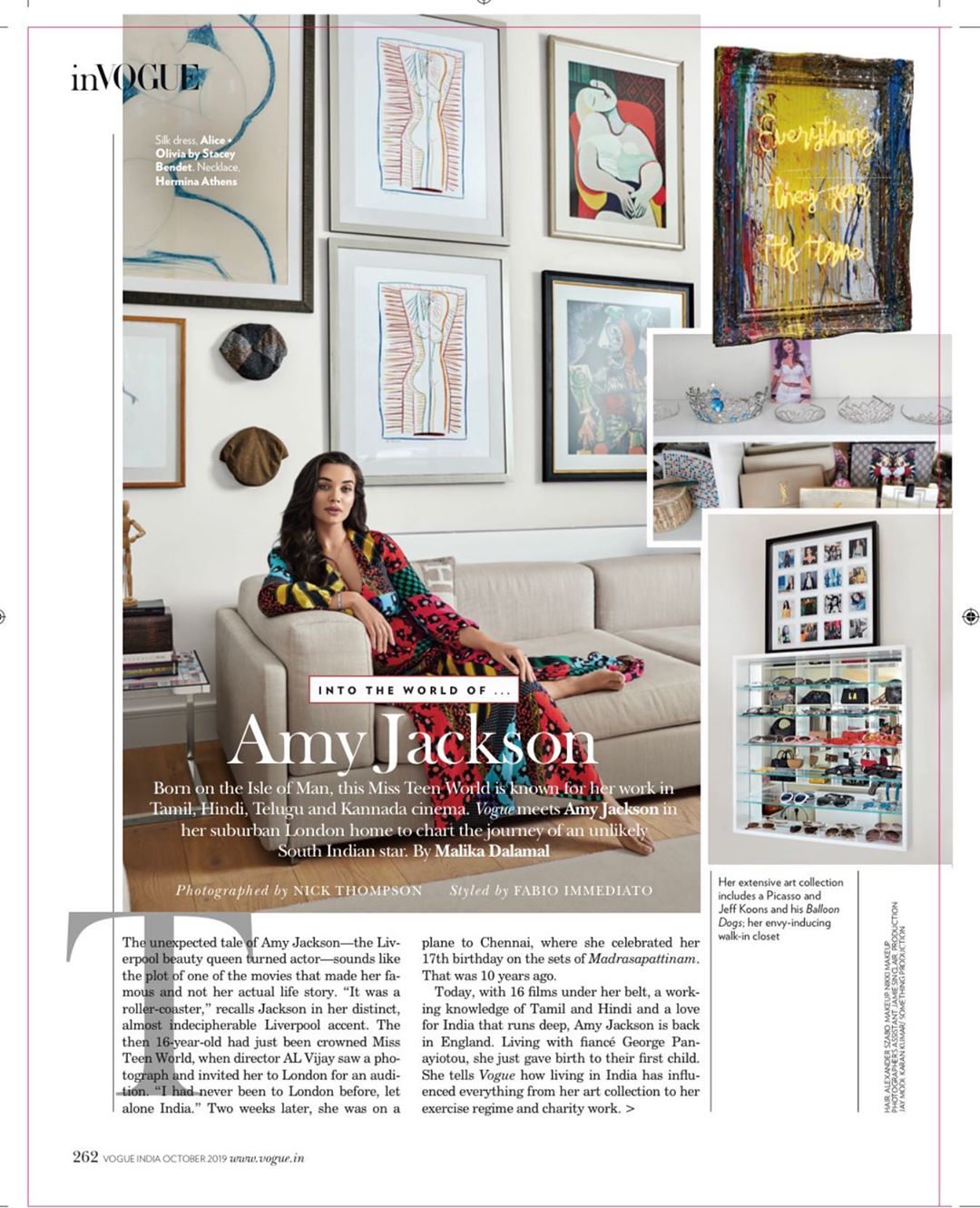 Amy Jackson Had a lovely little visit from  a couple of months back. The Wallpaper