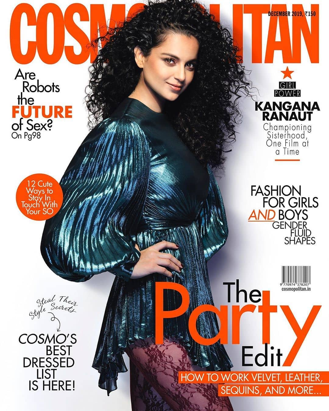 Kangana Ranaut  REGRAM  Say hello to Cosmo’s December Party Issue, with fir Wallpaper