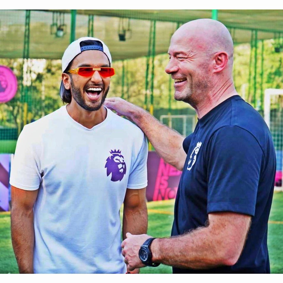 Ranveer Singh Footballing royalty! Good times with @alansheare Latest Wallpaper, Photo, Image, Picture