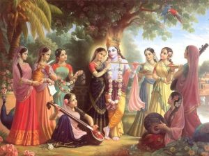 Lord Krishna with the Gopi’s of Vrindavan