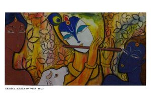 Wall Art – Painting – Krishna With Gopis by Keshaw Kumar #affiliate , #ad, #Affi…
