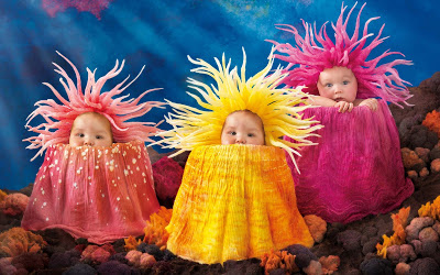 Cute-Babies-In-Yellow-Pink-Dresses