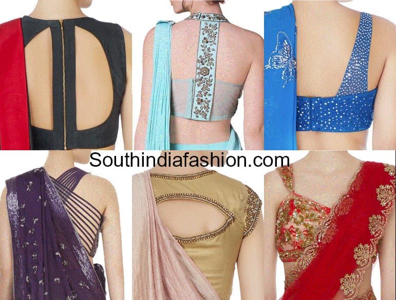 15 Stylish New Model Saree Blouse Designs -!!