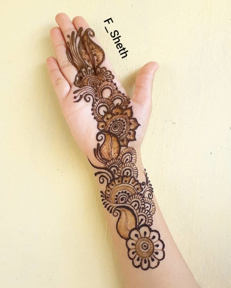 1594025594 Latest Arabic Mehndi Design For Front Hand K4 Fashion