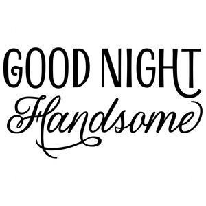Silhouette Design Store: Good Night Handsome