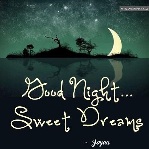 Good Night Sweet Dreams Greeting Card Name Pictures Download