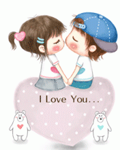 I Love You Cute Couple Gif Free Download