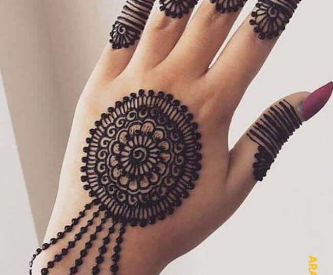 50 Gol Tikki Mehndi Design (Henna Design) - October -