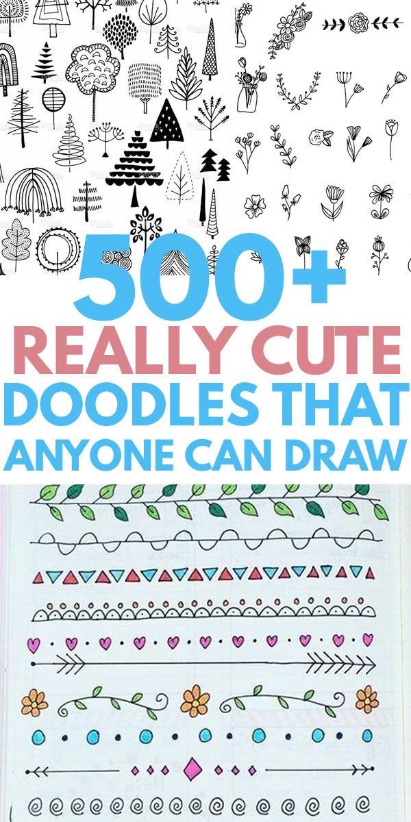 500+ Doodles To Dress Up Your Bujo