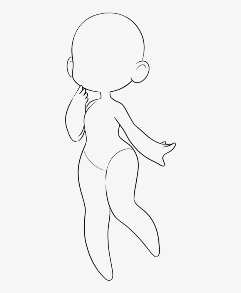 Base - Female Chibi Drawing Bases Transparent Png - 755X1057 - Free Download On Nicepng