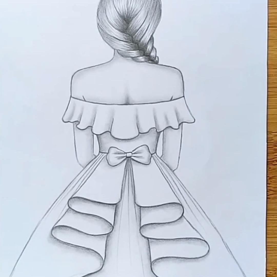 Easy  Beautiful Pencil Drawing for Kids  Kids Art  Craft