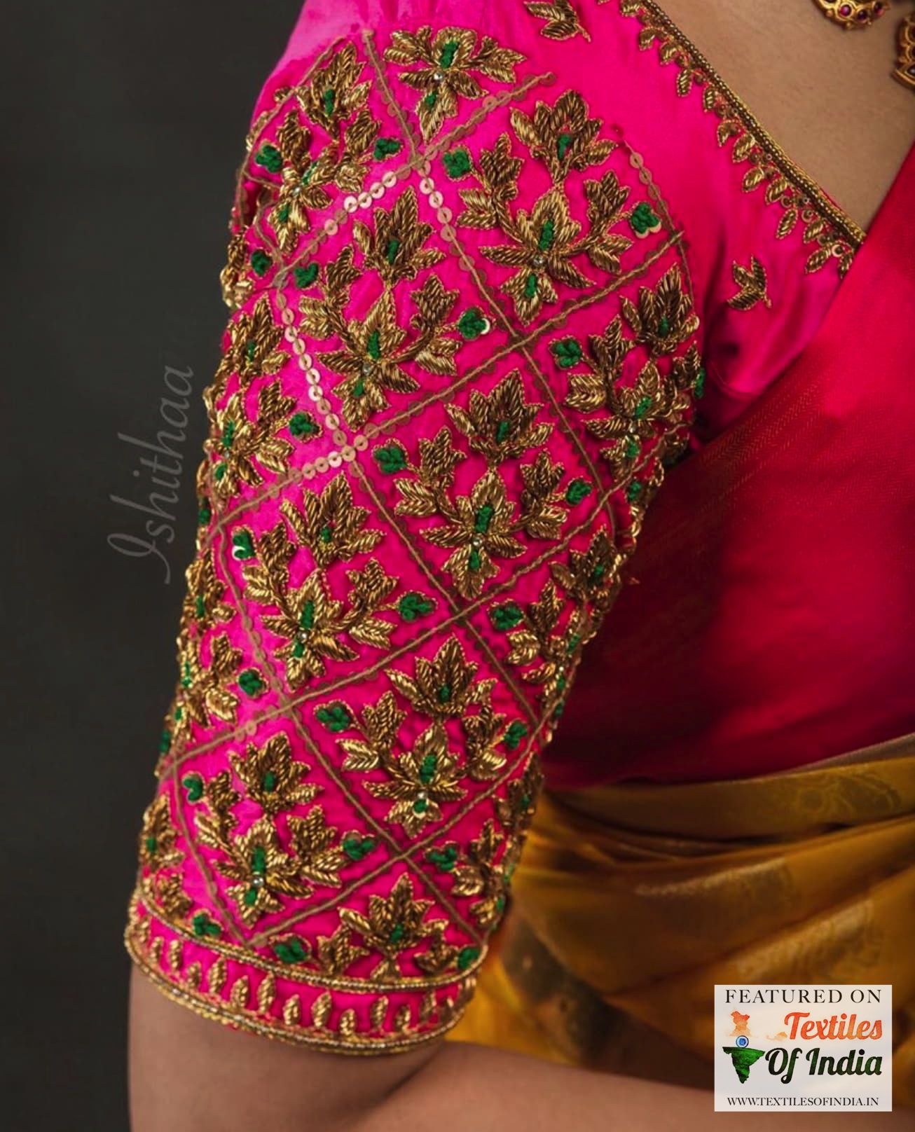 Bejewelled Stunning South Indian ideas Wedding silk saree blouse front / back design inspiration