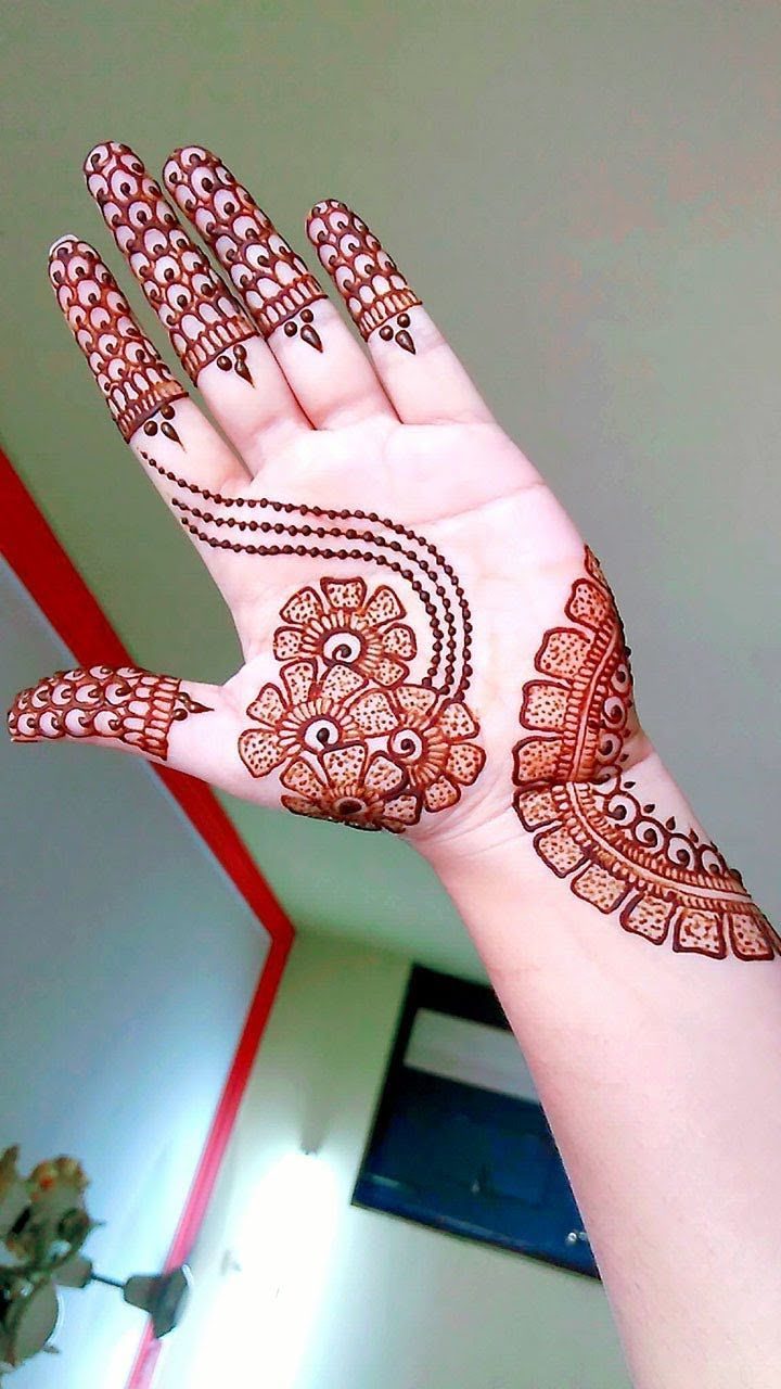 Easy Arabic Mehndi Designs For Front Hands | Latest Arbi Mehndi Designs |  Very … | Very simple mehndi designs, Mehndi designs for fingers, Mehndi  designs front hand