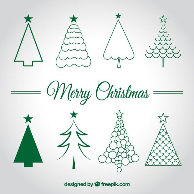 Download Christmas Trees Sketches for free