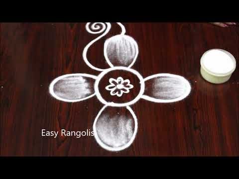 #For beginners birds rangoli designs //Peacock muggulu //easy rangoli
