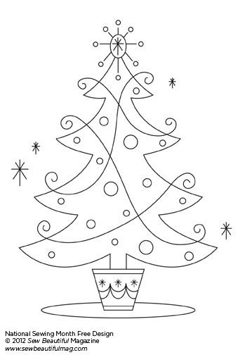 Free Daily Design: Retro Christmas Tree