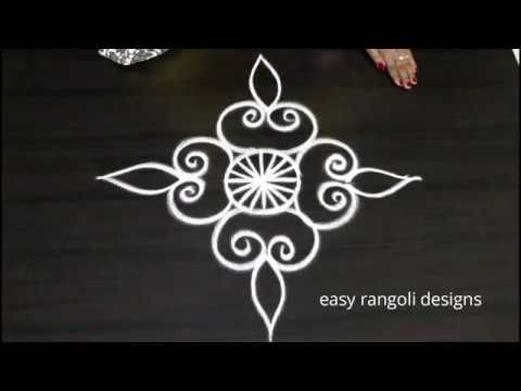 Freehand Creative Kolam Easy Rangoli Designs Simple Muggulu