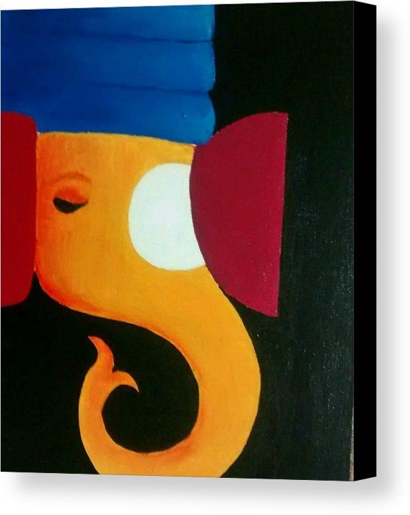 Ganesha Canvas Print / Canvas Art By Nehal Jain