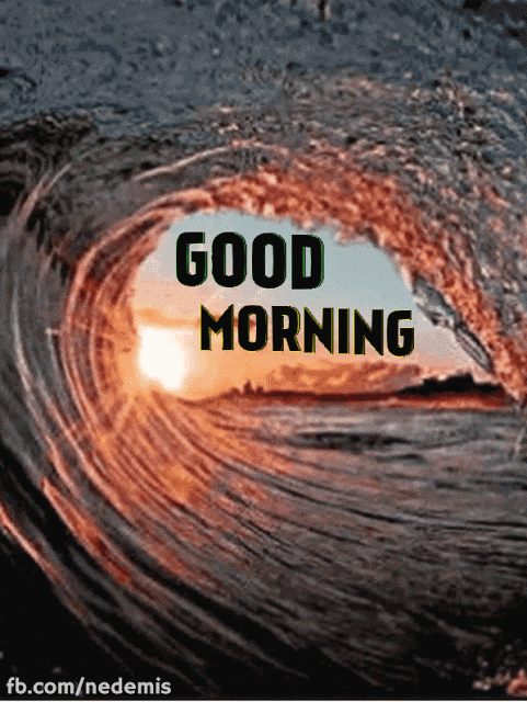 Good Morning - Sea ​​Wave Gif 2023