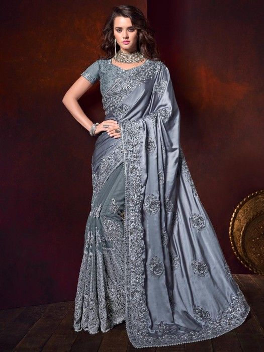 New) Wedding Reception Party Wear Saree Latest Rs.1799