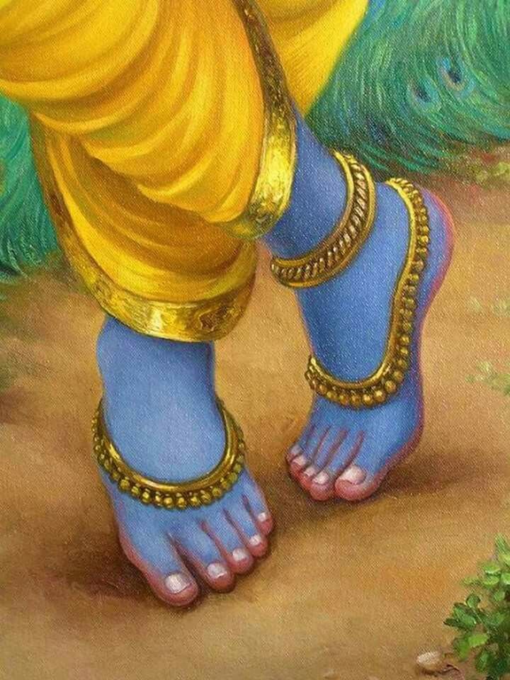 Holy Feet Of Krishna Krsna Shyamsunder More