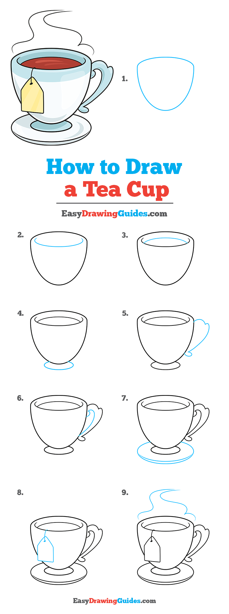 How To Draw A Tea Cup
