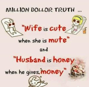 Husband Wife Funny Jokes with Cartoon –