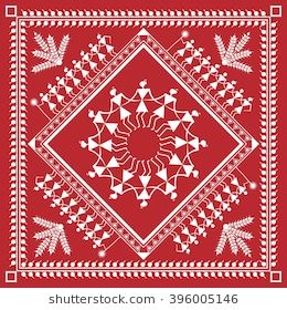 Indian Tribal Painting Warli Painting Stock Vector Royalty Free 396005146