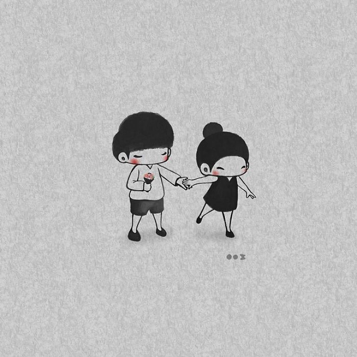 Korean Artist Shows What It’s Like To Be Falling In Love More And More Each Day