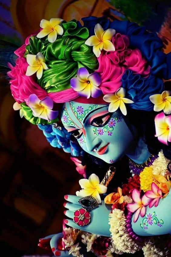 Krishna Flower Designs Photo