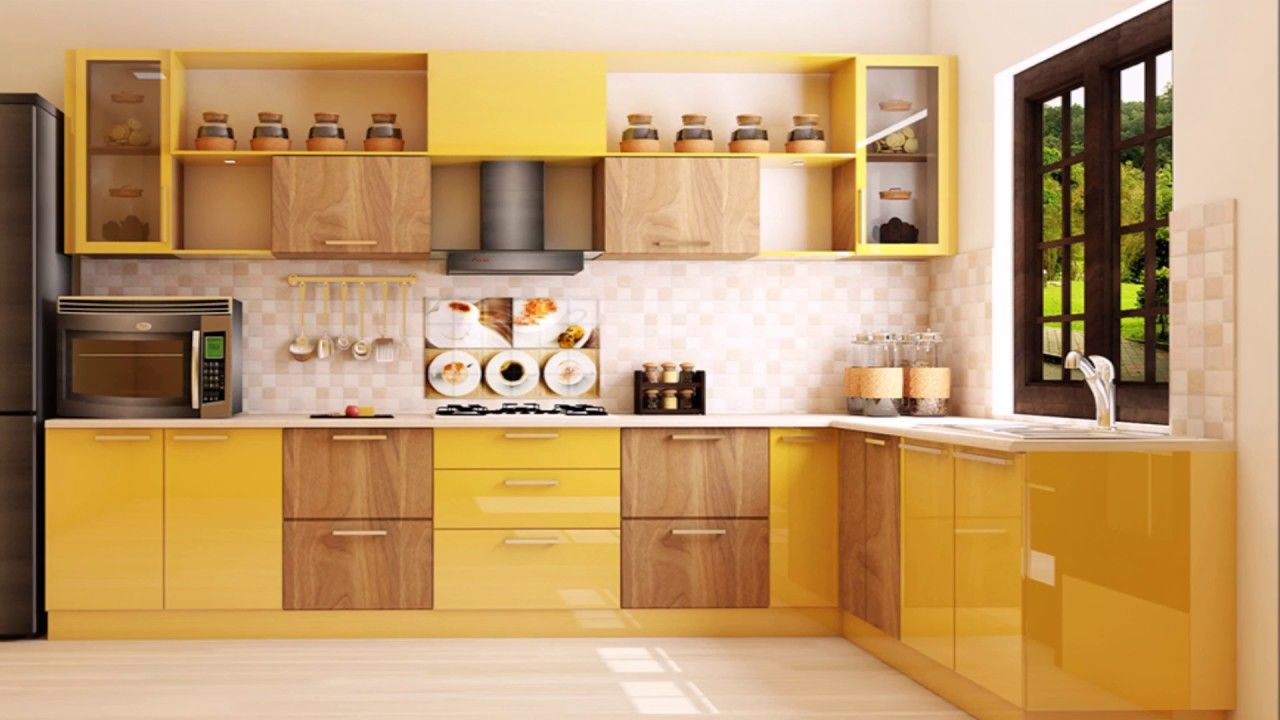 L Shaped Modular Kitchen Designs Layouts By Scale Inch Youtube