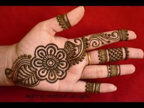 Latest Arabic Henna Designs For Hands *Simple Arabic Henna Mehndi Designs*Matroj Mehndi Designs