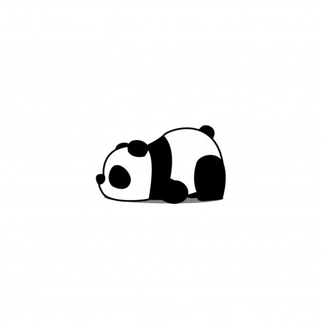 Lazy Panda Cartoon