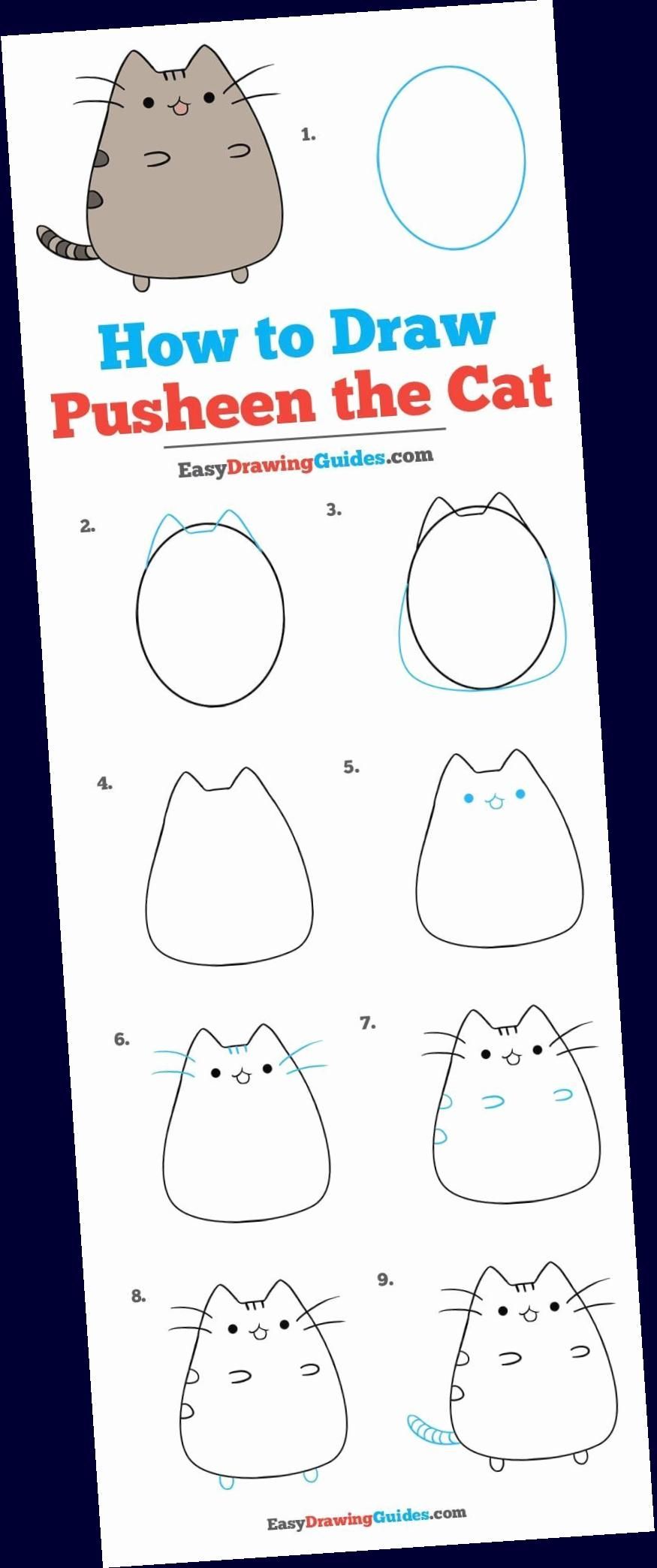Learn to draw Pusheen the Cat. This step by step tutorial makes it easy. Kids and beginners alike can now draw a great looking Pusheen.