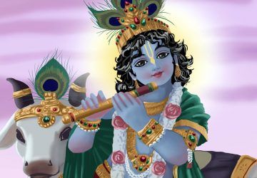 Little Krishna With Cow Images | Hindu Gods and Goddesses