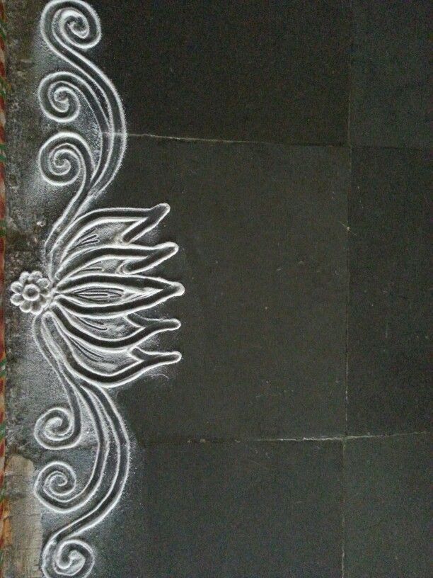 Lotus  #rangoli #chalk #riceflour #drawing #floorart