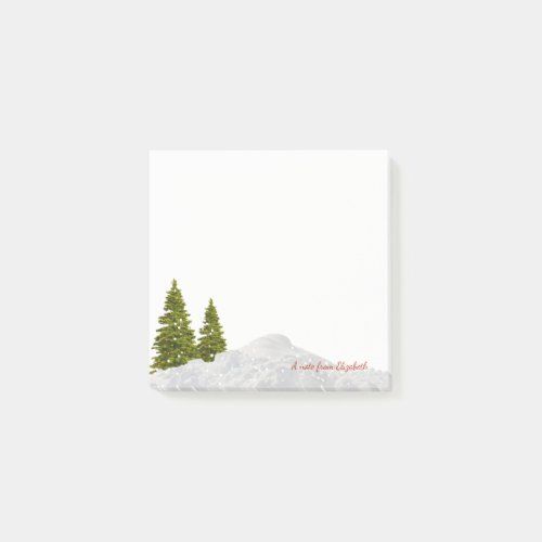 Merry Christmas,Christmas Tree Snow -Personalized Post-It Notes