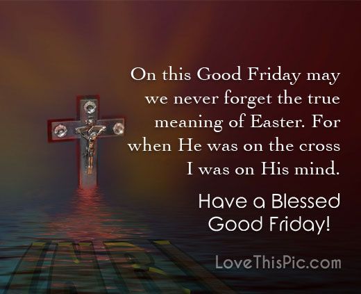 On this Good Friday