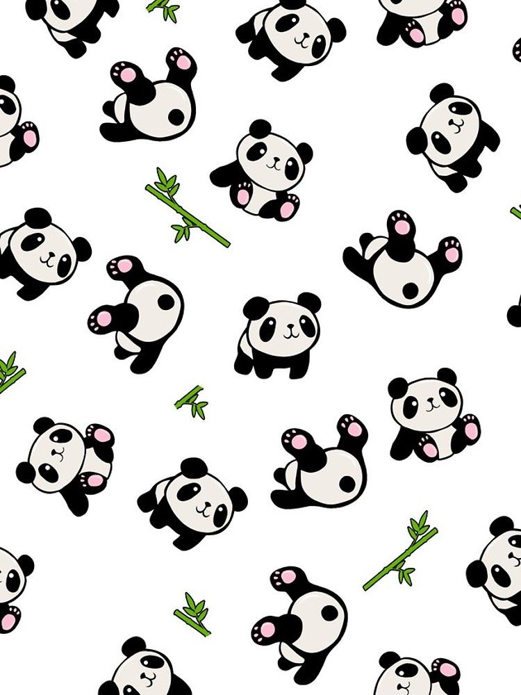 Panda Pattern Iphone Case By Valentinahramov