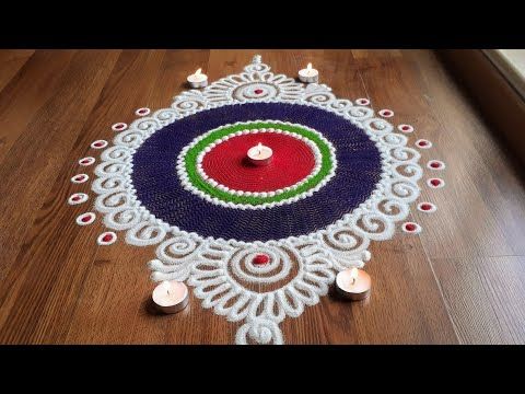 Quick And Easy Sanskar Bharti Rangoli Designs With Colours For Diwali And Dussehra By Shital Daga