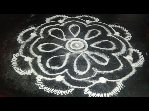 Simple And Unique Rangoli Design For Beginners|New Rangoli Design 2020| Rangoli Design