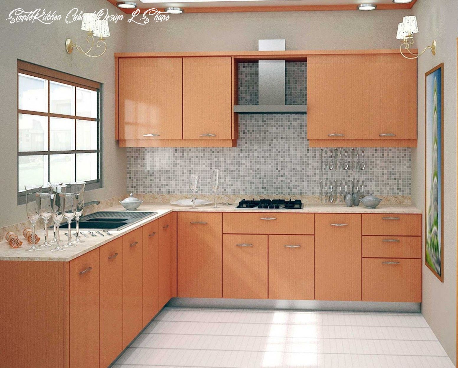 l shaped kitchen cupboard design