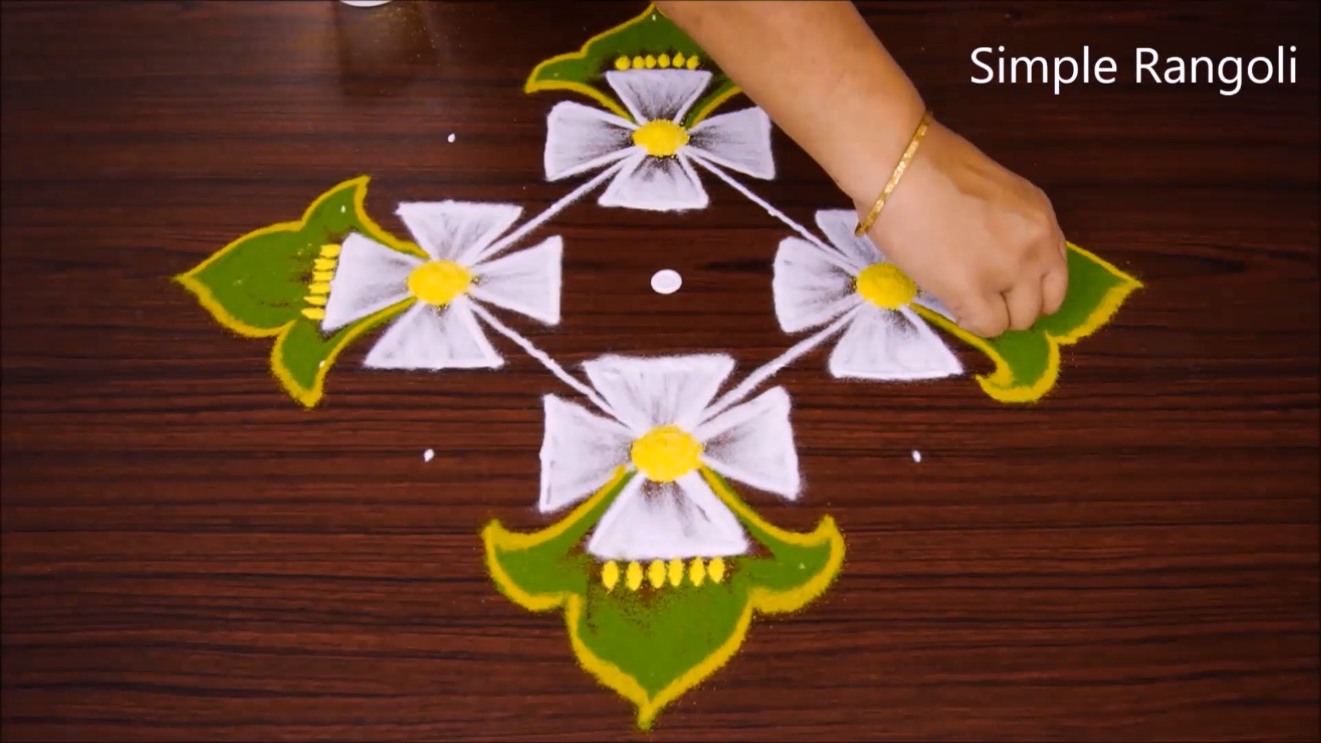 Simple Rangoli Designs With Dots