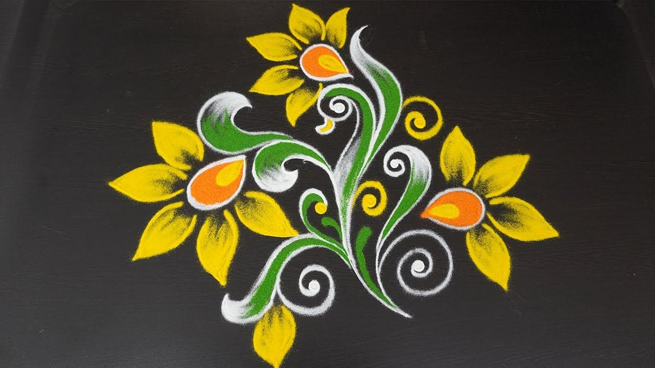 Simple And Easy Freehand Rangoli Designs Small Kolam By