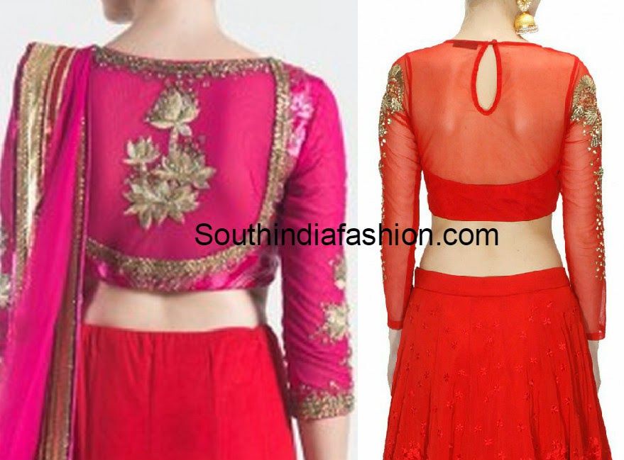 South India Fashion ~ Latest Blouse Designs 2020