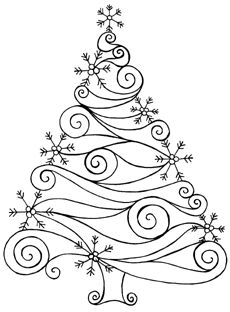 Swirl & Snowflake Tree